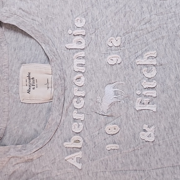 Abercrombie & Fitch Gray T-shirt, Size Large - Picture 2 of 8